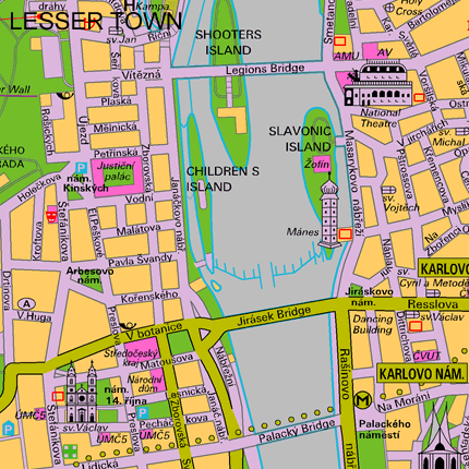 Map of U Fleku Beer Hall & Brewery in Prague - Prague Experience