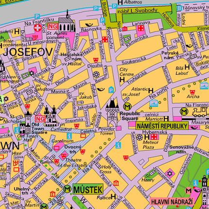 Click to ZOOM OUT to large map of Prague