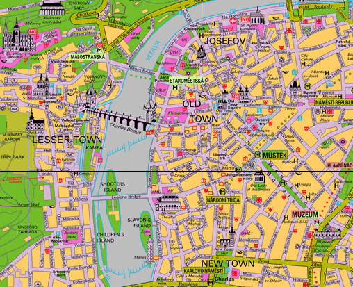 Prague Map Maps Of Prague