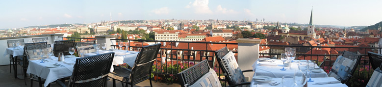 View from U Zlate Studne Restaurant terrace
