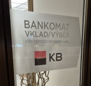 ATM at KB bank in Prague